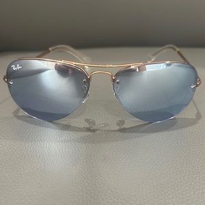 Ray ban rose gold sunglasses